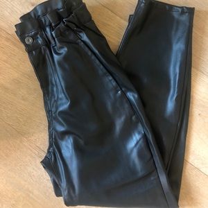 Zara Black Leather pants